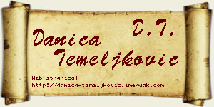 Danica Temeljković vizit kartica
